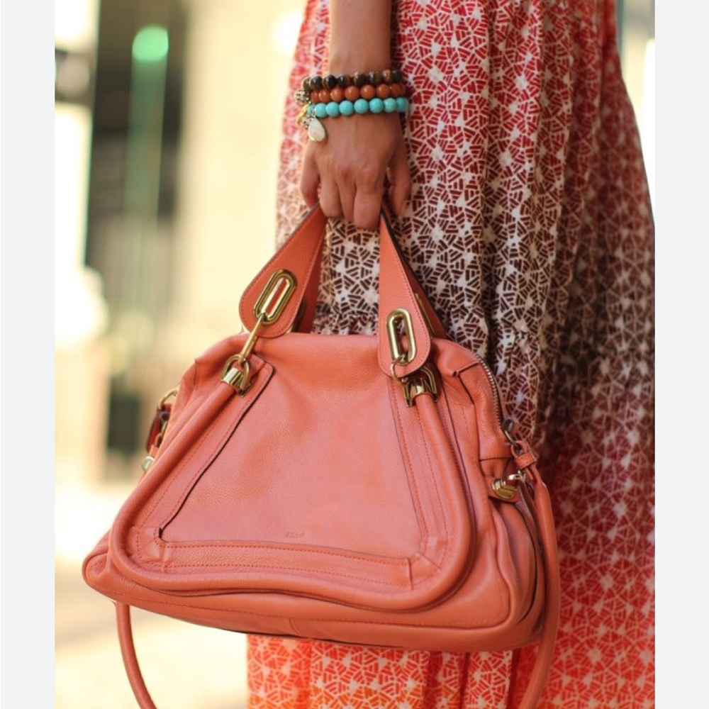 Authentic xl Chloe paraty in orange/salmon color